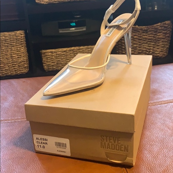 Steve Madden Heel Alessi Clear 